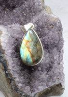 Labradorite in Sterling Silver Pendant