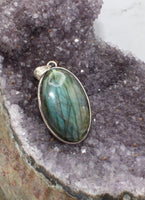 Labradorite in Sterling Silver Pendant