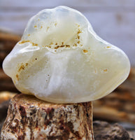 White Agate Polished Stone