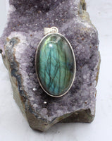 Labradorite in Sterling Silver Pendant