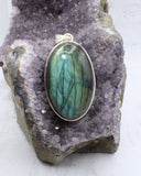 Labradorite in Sterling Silver Pendant