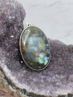Labradorite in Sterling Silver Pendant