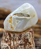 White Agate Polished Stone