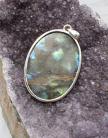 Labradorite in Sterling Silver Pendant