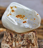 White Agate Polished Stone