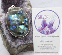 Labradorite in Sterling Silver Pendant