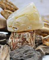 White Agate Polished Stone