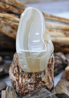 White Agate Polished Stone