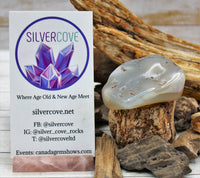 White Agate Polished Stone