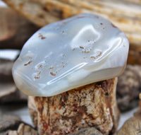 White Agate Polished Stone