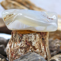 White Agate Polished Stone