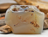 White Agate Polished Stone