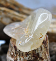 White Agate Polished Stone