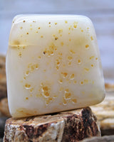 White Agate Polished Stone