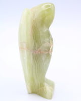 Green Onyx Angel Carving