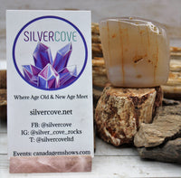 White Agate Polished Stone