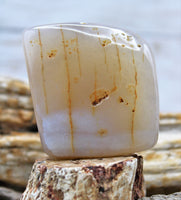 White Agate Polished Stone