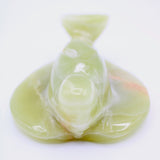 Green Onyx Angel Carving
