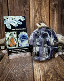 Fluorite Skull Carving