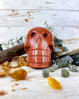 Goldstone Skull Carving