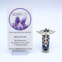 Sodalite Winged Chakra Pendant