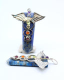 Lapis Lazuli Winged Chakra Pendant