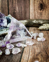 Amethyst Triangle Carving