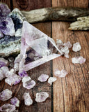 Amethyst Triangle Carving