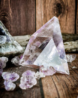 Amethyst Triangle Carving