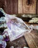 Amethyst Triangle Carving