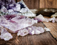 Amethyst Triangle Carving