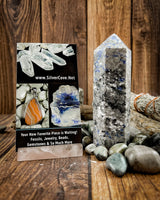 Sodalite Tower Carvings