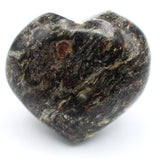 Canadian Staurolite, Garnet, Mica Schist Heart Carving