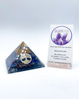 Lapis Lazuli & Quartz in Orgonite Pyramid (Show Special)
