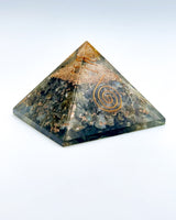 Labradorite & Quartz in Orgonite Pyramid (Show Special)