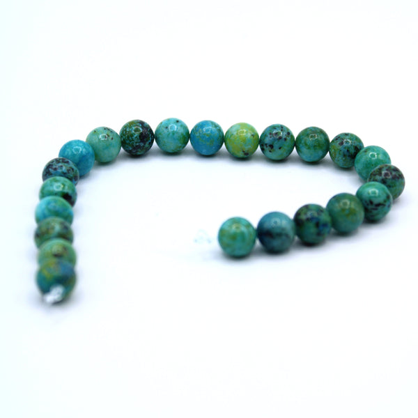 Flower Chrysocolla Bead Strand