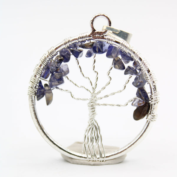 Iolite Tree Of Life Pendant