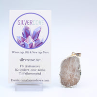 Silver Amethyst Cluster Pendants