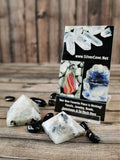 Moonstone and Smoky Quartz Pyramids