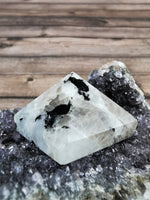 Moonstone and Smoky Quartz Pyramids