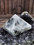 Moonstone and Smoky Quartz Pyramids