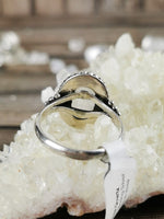 Medium Oval Rose Quartz Ring Size 8.5