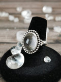 Medium Oval Rose Quartz Ring Size 8.5