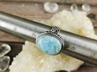 Chunky Larimar Ring Size 8