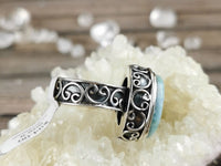 Chunky Larimar Ring Size 8