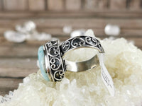 Chunky Larimar Ring Size 8