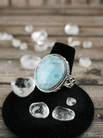 Chunky Larimar Ring Size 8