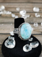 Chunky Larimar Ring Size 8