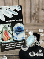 Chunky Larimar Ring Size 8