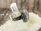 Chunky Rose Quartz Ring Size 7.5